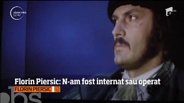 Florin Piersic ne-a declarat că starea lui de sănătate este una foarte bună &icirc;n pofida speculațiilor din presă