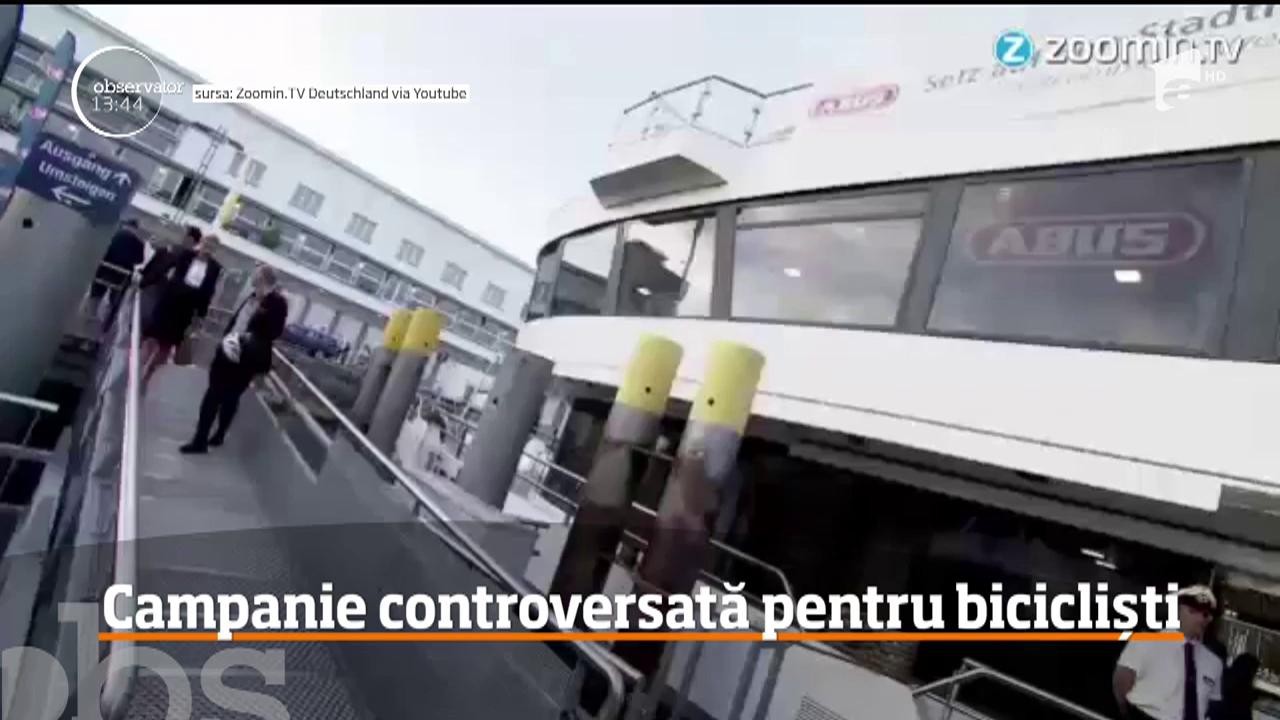 O campanie care promovează siguranţa bicicliştilor a creat o serie de controverse &icirc;n Germania