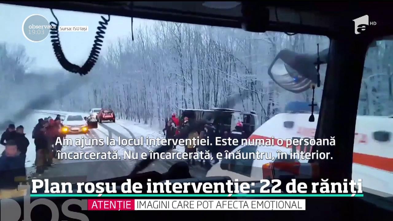 Plan roșu de interveție &icirc;n Iași. 22 de oameni au fost răniţi