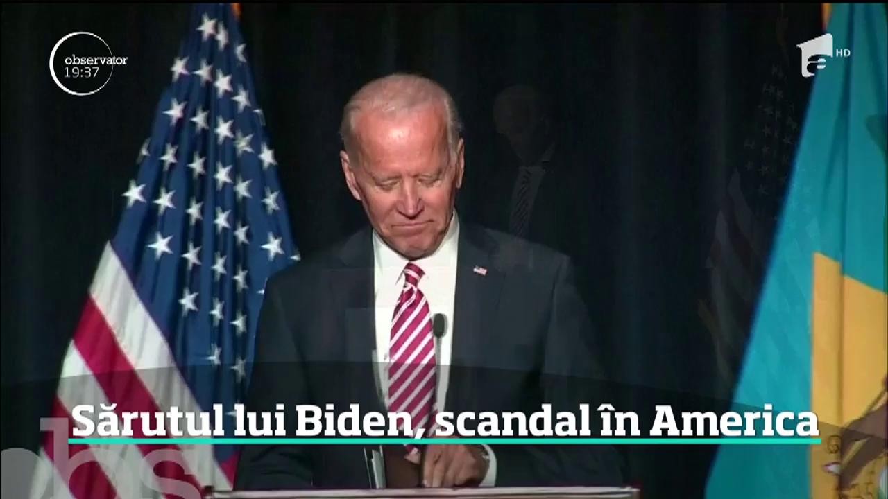 Sărutul lui Joe Biden, scandal &icirc;n America