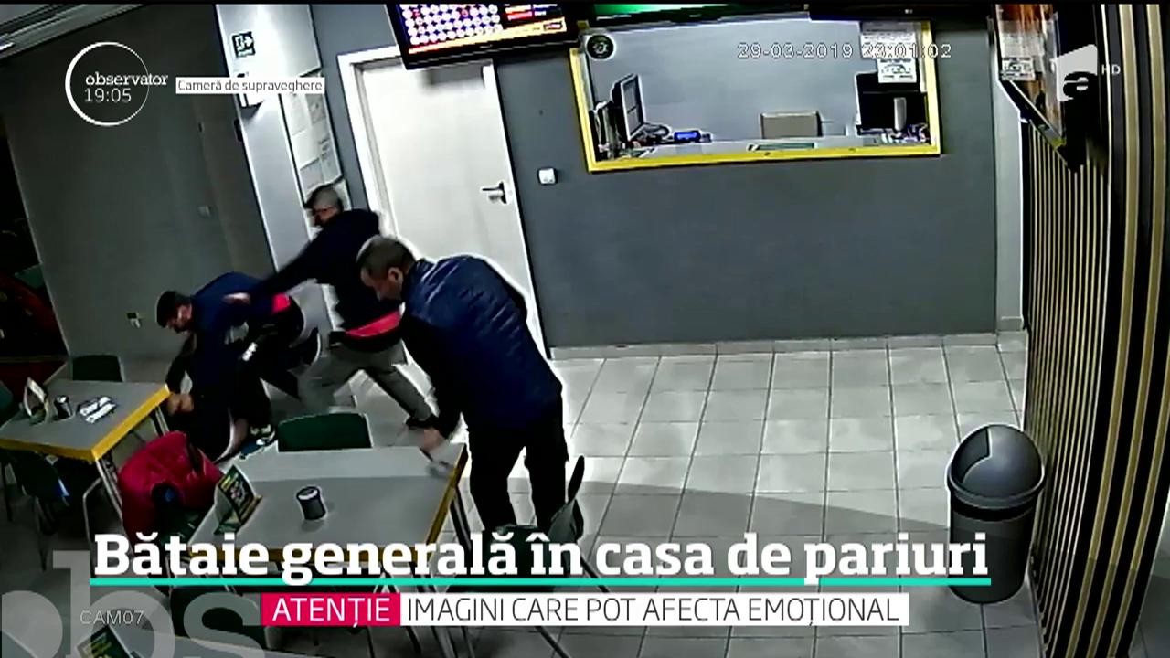 Bătaie generală &icirc;ntr-o casă de pariuri din cartierul Rahova, București