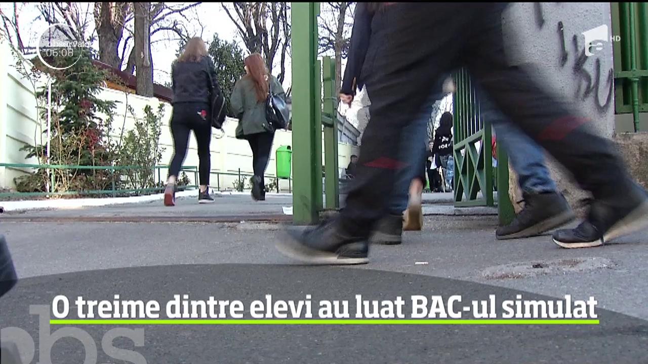 Au fost afişate rezultatele probelor scrise de la simularea de Bacalaureat. Rezultate care nu arată bine deloc