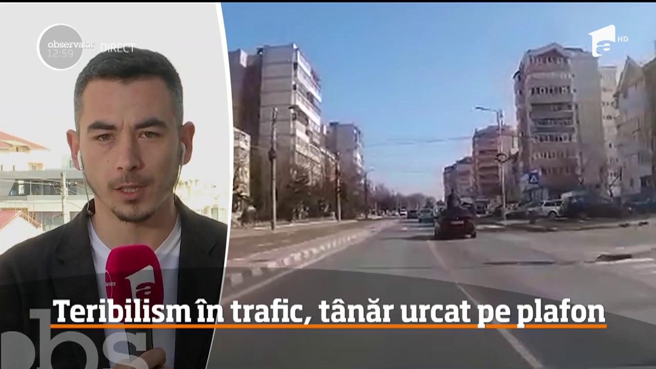 Teribilismul nu are limite! Doi tineri au fost filmaţi, &icirc;n Suceava, &icirc;n timp ce circulau ieşiţi pe geamurile unei maşinii