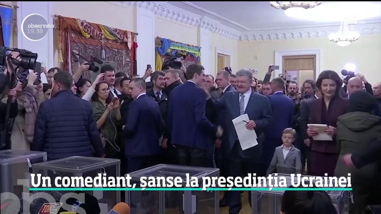 Un comediant fără pic de experienţă politică are cele mai mari şanse la preşedinţia Ucrainei