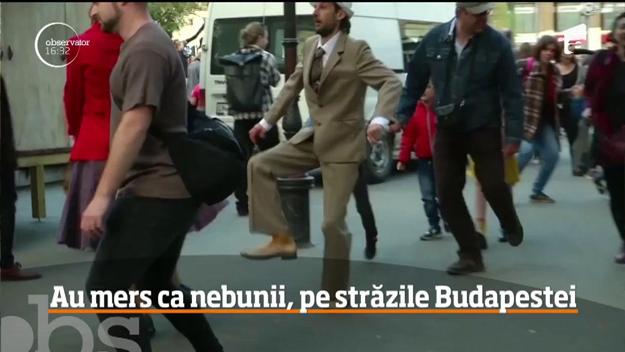De 1 Aprilie, ungurii au mărşăluit pe străzile din centrul Budapestei &icirc;ntr-o manieră amuzantă