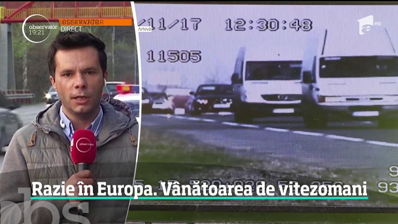 Razie &icirc;n Europa! Polițiștii au pornit la v&acirc;nătoarea de vitezomani