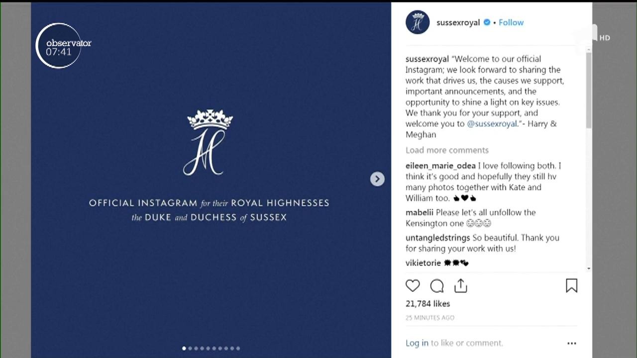 Vedetele au o nouă concurenţă serioasă pe Instagram. Prinţul Harry şi soţia sa Meghan şi-au creat un cont propriu pe reţeaua de socializare