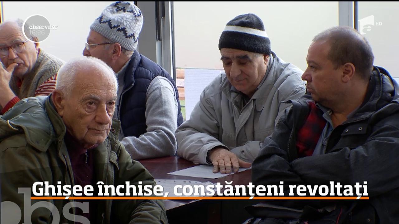Pensionarii din Constanţa sunt revoltaţi pentru că s-au &icirc;nchis ghișeele unde primeau informaţii pentru plata facturilor de curent