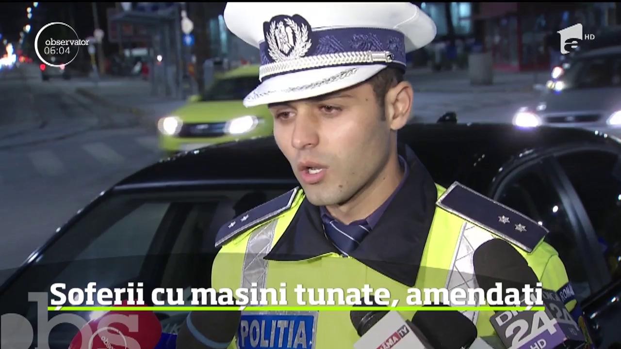 Poliţiştii de la Rutieră au pornit să v&acirc;neze şoferi de maşini tunate. &Icirc;n ultima perioadă, tot mai mulţi bucureşteni s-au pl&acirc;ns de zgomotul infernal pe care &icirc;l fac