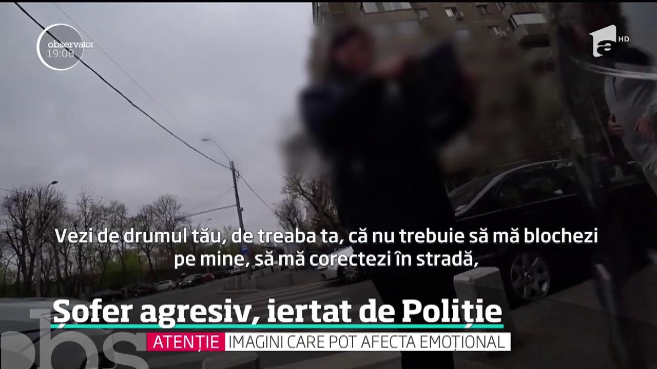 Scene violente &icirc;ntre un şofer şi un motociclist. Cei doi au fost la un pas să se ia la bătaie, chiar langă un poliţist