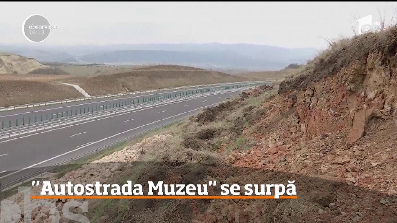 Celebra "Autostradă Muzeu" deschisă traficului &icirc;n urmă cu jumătate de an a &icirc;nceput să arate ca un sit arheologic!