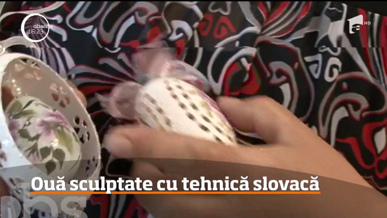 Ouă sculptate şi &icirc;nfrumuseţate cu tehnici 3D au fost expuse &icirc;n Nădlac, la t&acirc;rgul anual organizat &icirc;nainte de Paşte!