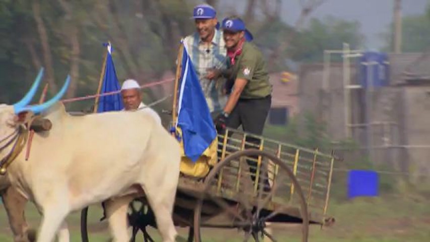 Şerban şi George au c&acirc;ştigat proba carelor cu boi! Cei doi au primit o camera la hotel şi o amuletă de 1000 de euro!