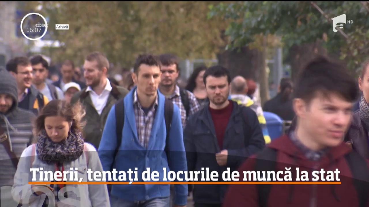 Tinerii rom&acirc;ni preferă să se angajeze la stat, dec&acirc;t &icirc;n mediul privat