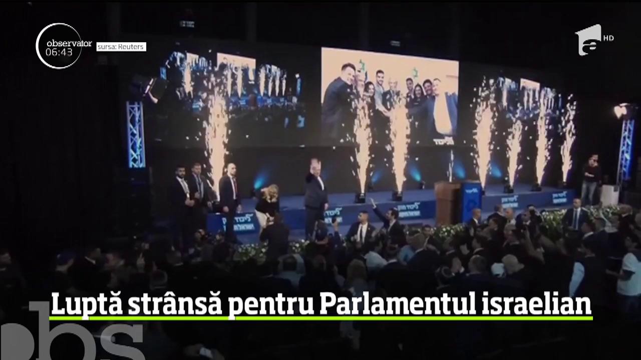 Luptă str&acirc;nsă la alegerile parlamentare din Israel