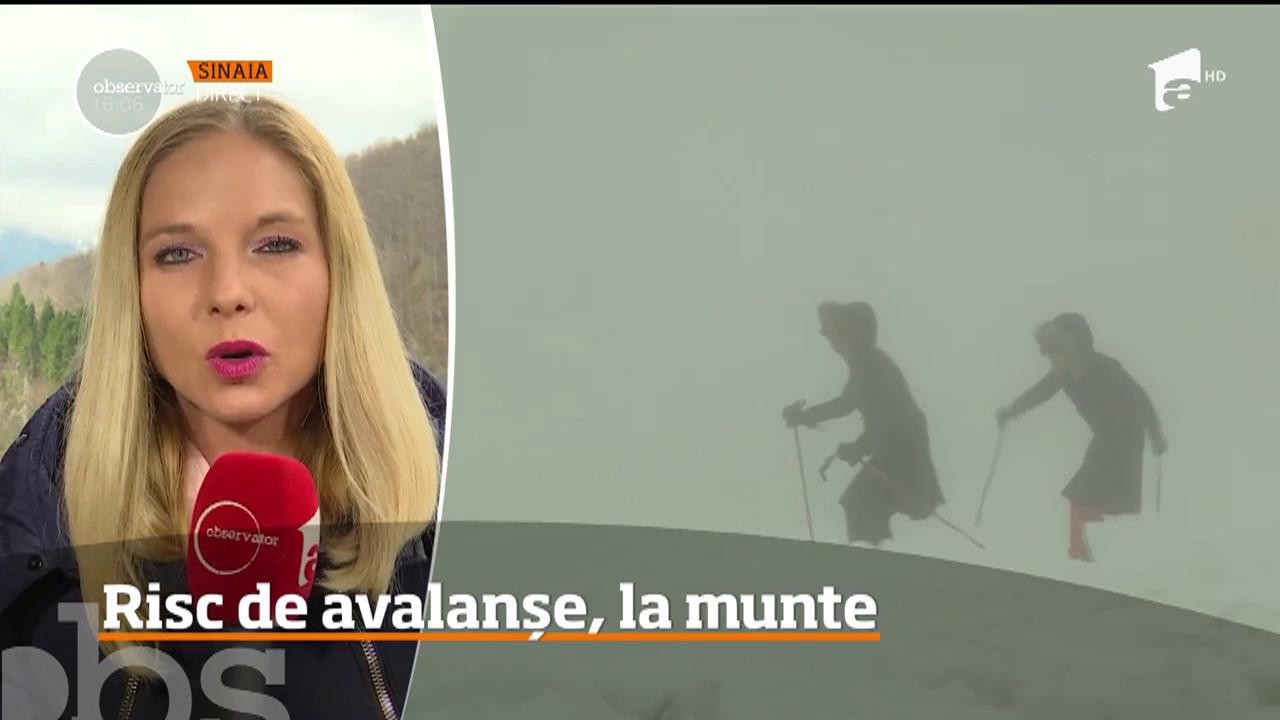 Risc crescut de avalanşă pe văile din Bucegi