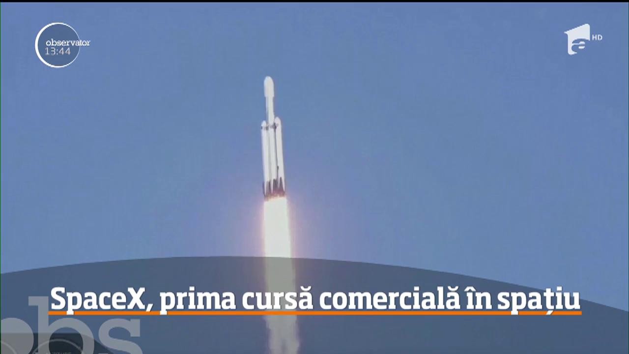 Cea mai puternică rachetă din lume a fost lansată cu succes pentru prima cursă comercială!