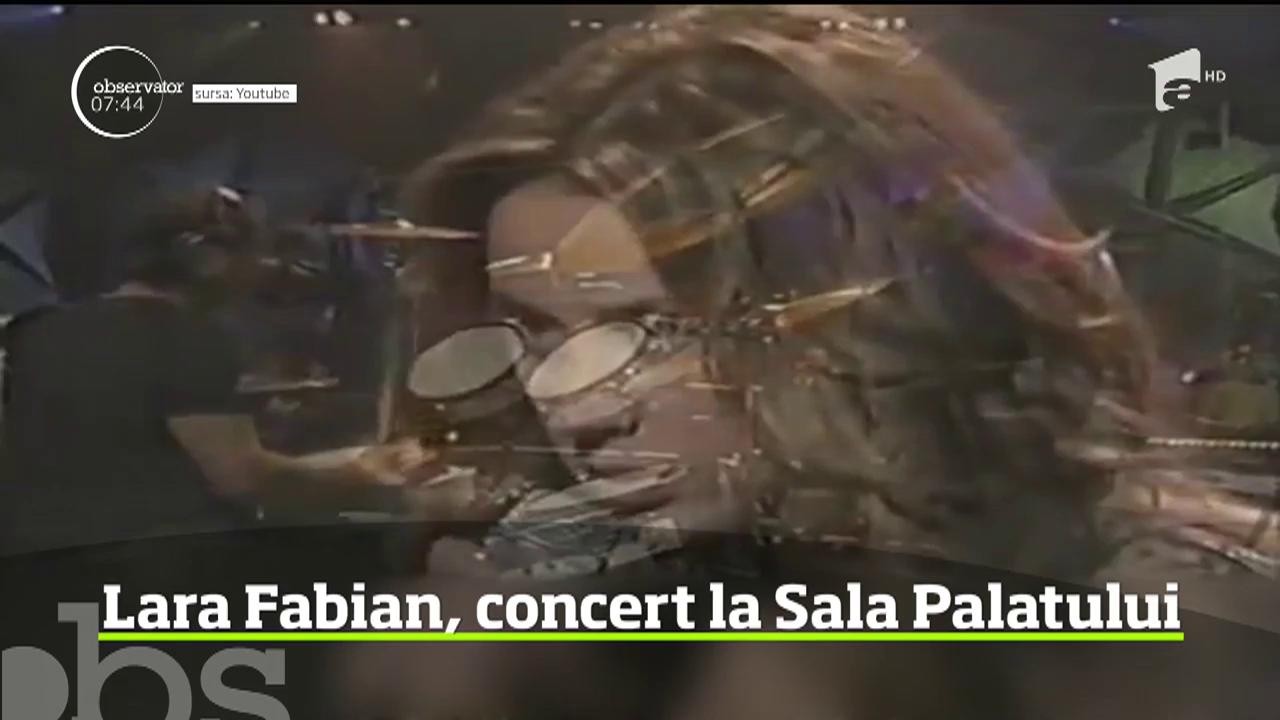 Lara Fabian va susţine &icirc;n luna noiembrie două concerte la Sala Palatului