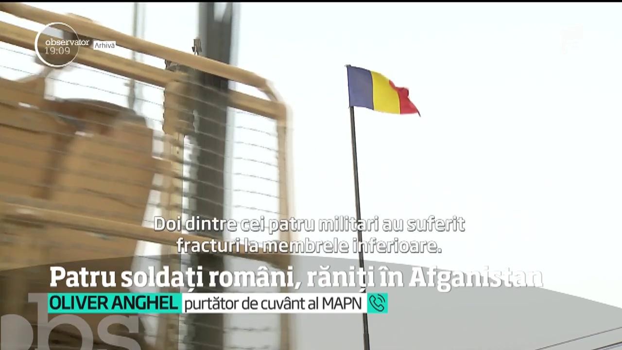 Patru militari rom&acirc;ni au fost răniţi &icirc;n Afganistan