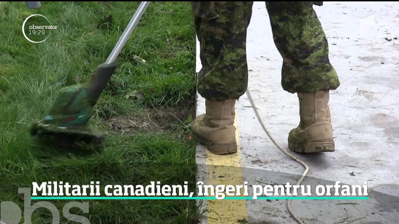 Mai mulţi militari canadieni au muncit ore &icirc;ntregi pentru copiii unui orfelinat din Constanţa