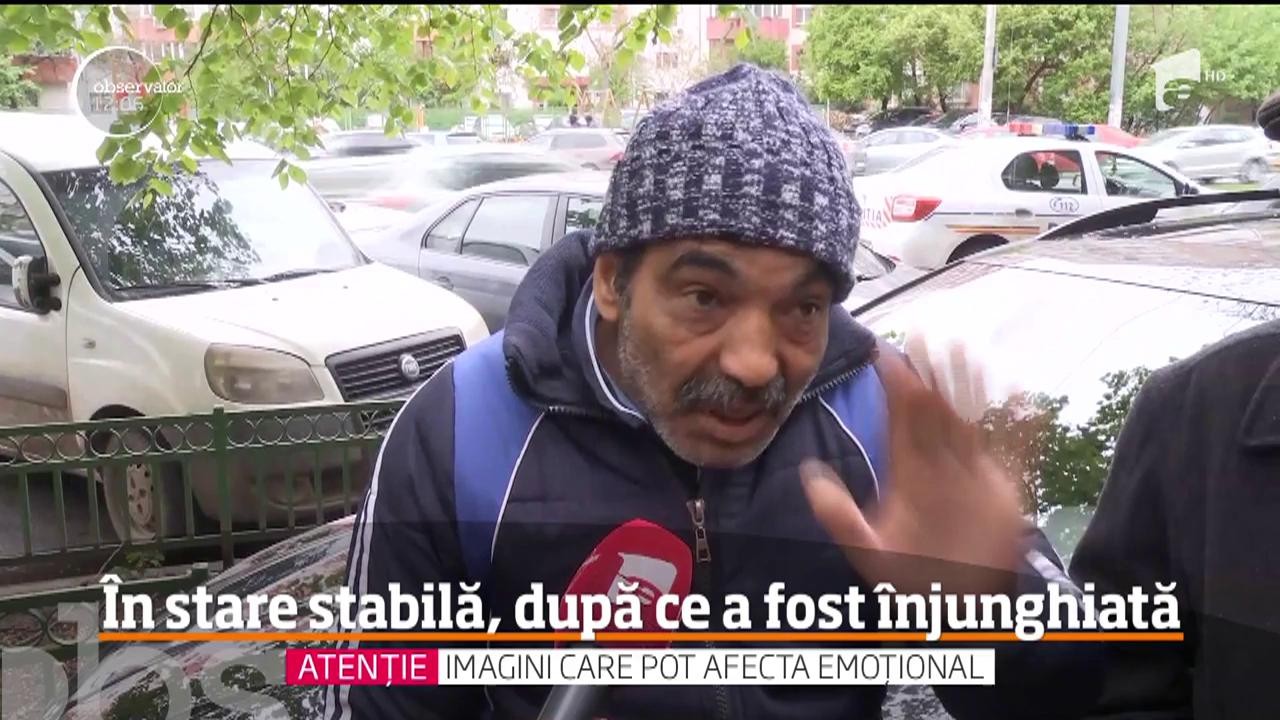 Femeia &icirc;njunghiată la doi paşi de centrul Capitalei este &icirc;n stare stabilă