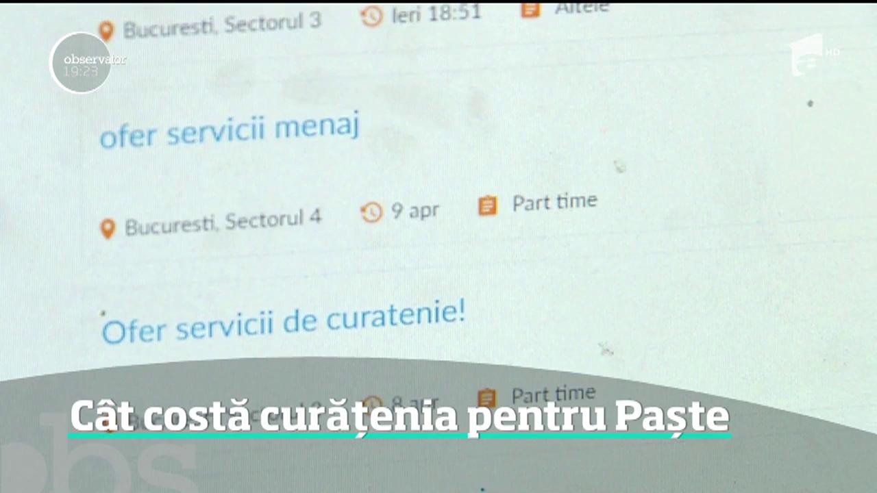 Firmele de curățenie, la mare căutare. C&acirc;t costă curățenia generală pentru Paște