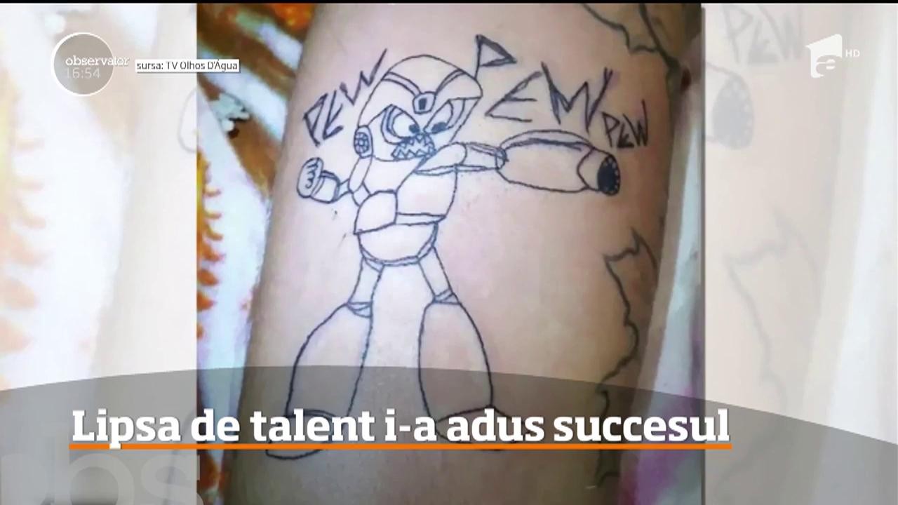 Lipsa de talent i-a adus succesul. Desenele ei ur&acirc;te au devenit o modă &icirc;n lumea tatuajelor
