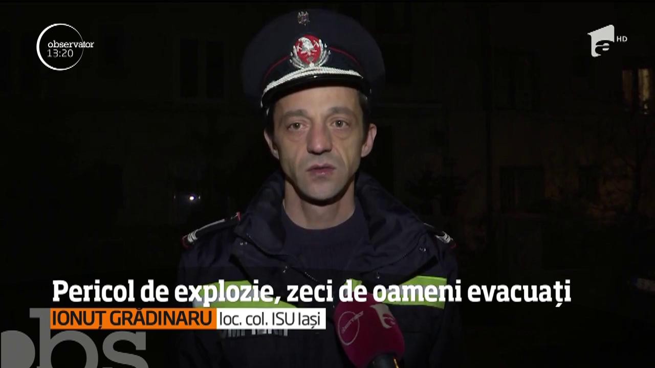 Panică &icirc;ntr-un bloc din Iaşi. Oamenii au reclamat miros de gaz