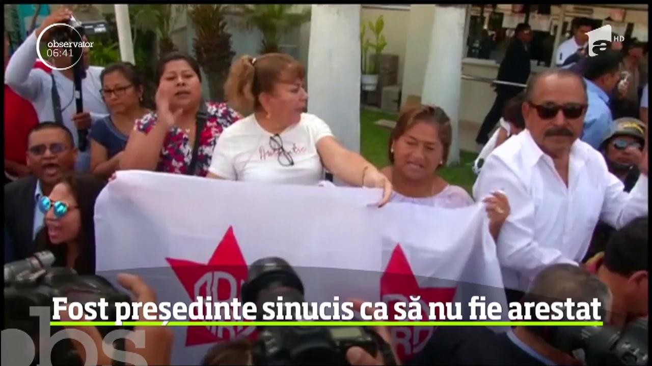 Un fost preşedinte al Republicii Peru s-a sinucis ca să nu fie arestat