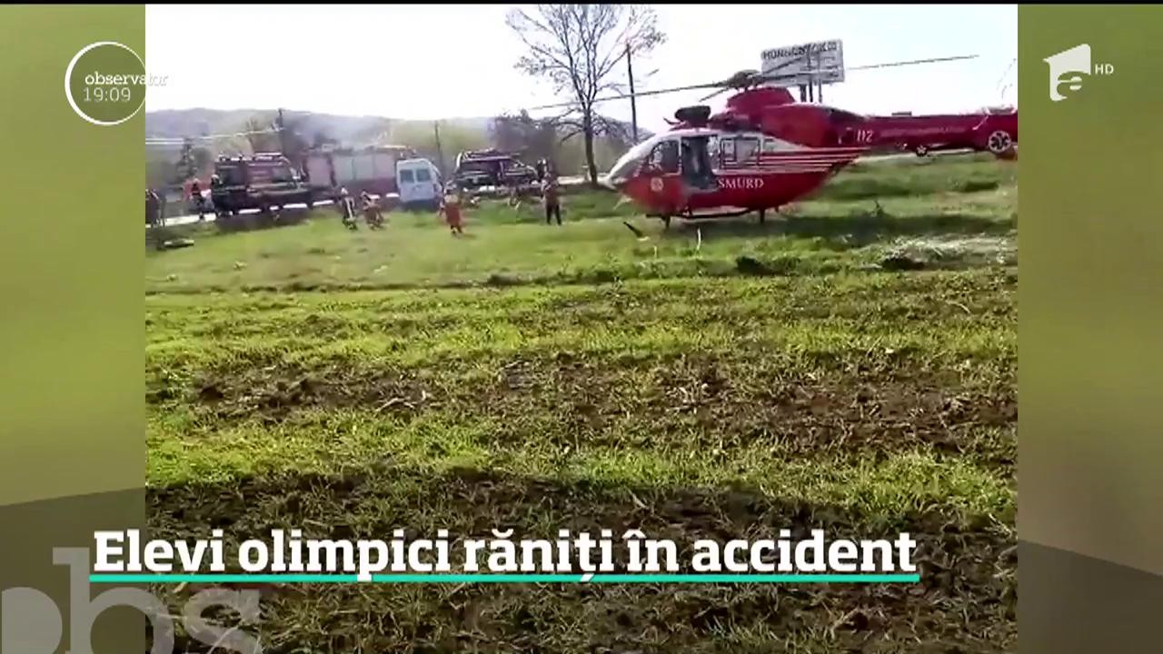 Elevi olimpici răniți &icirc;n accident. Profesorii lor fac apel public pentru donarea de s&acirc;nge