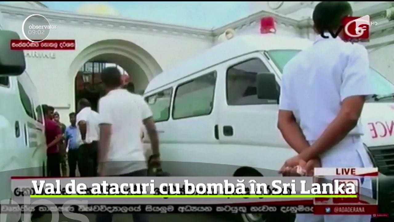 Atentate cu bombă &icirc;n Colombo, capitala republicii Sri Lanka. Exploziile s-au produs și &icirc;n trei biserici, chiar &icirc;n timpul slujbei  de Paşte. Zeci de persoane au murit