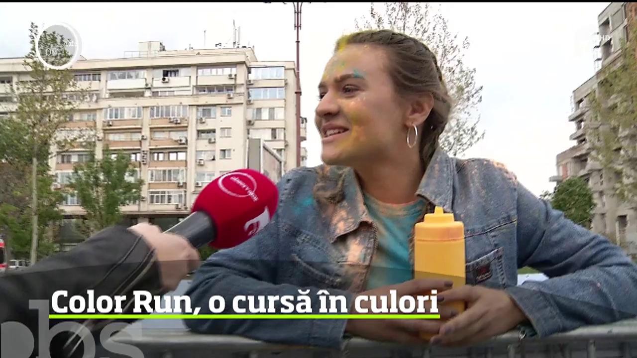 Imagini de la Festivalul Color Run din București. Peste 10.000 de participanţi au luat startul &icirc;n cursa de cinci kilometri
