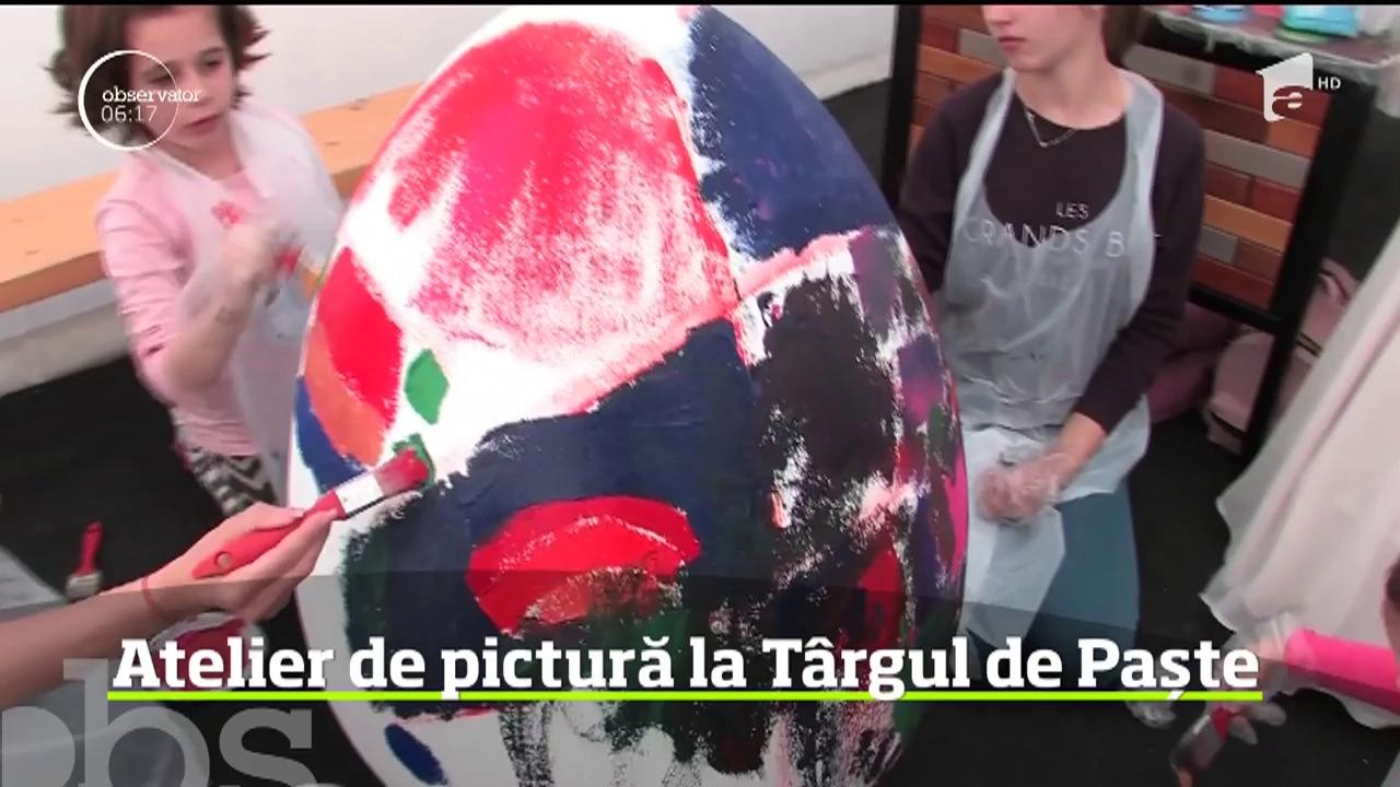Atelier de pictură la T&acirc;rgul de Paște din cetatea din Oradea