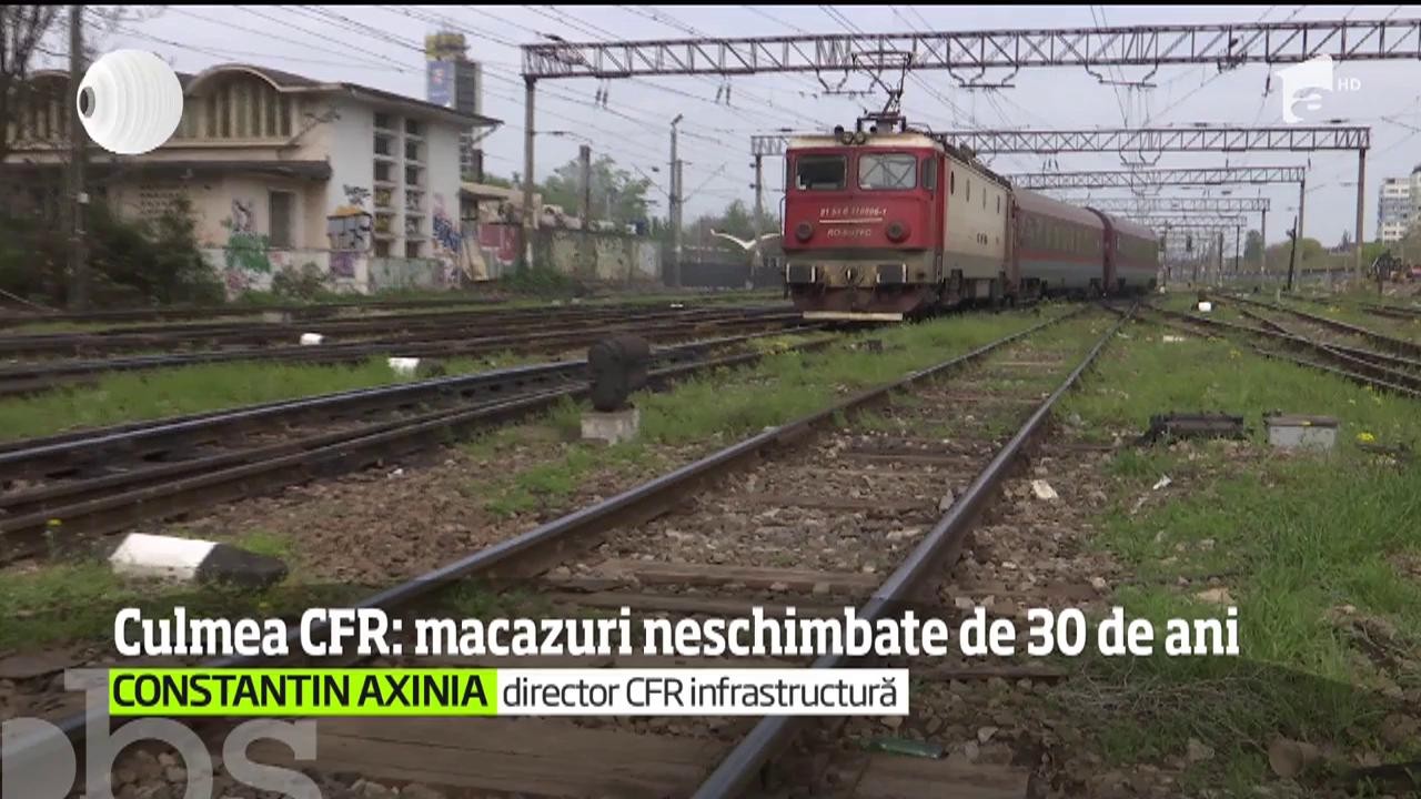 Culmea incompetenţei la CFR! Intrarea &icirc;n Gara de Nord, presărată cu macazuri neschimbate de 30 de ani