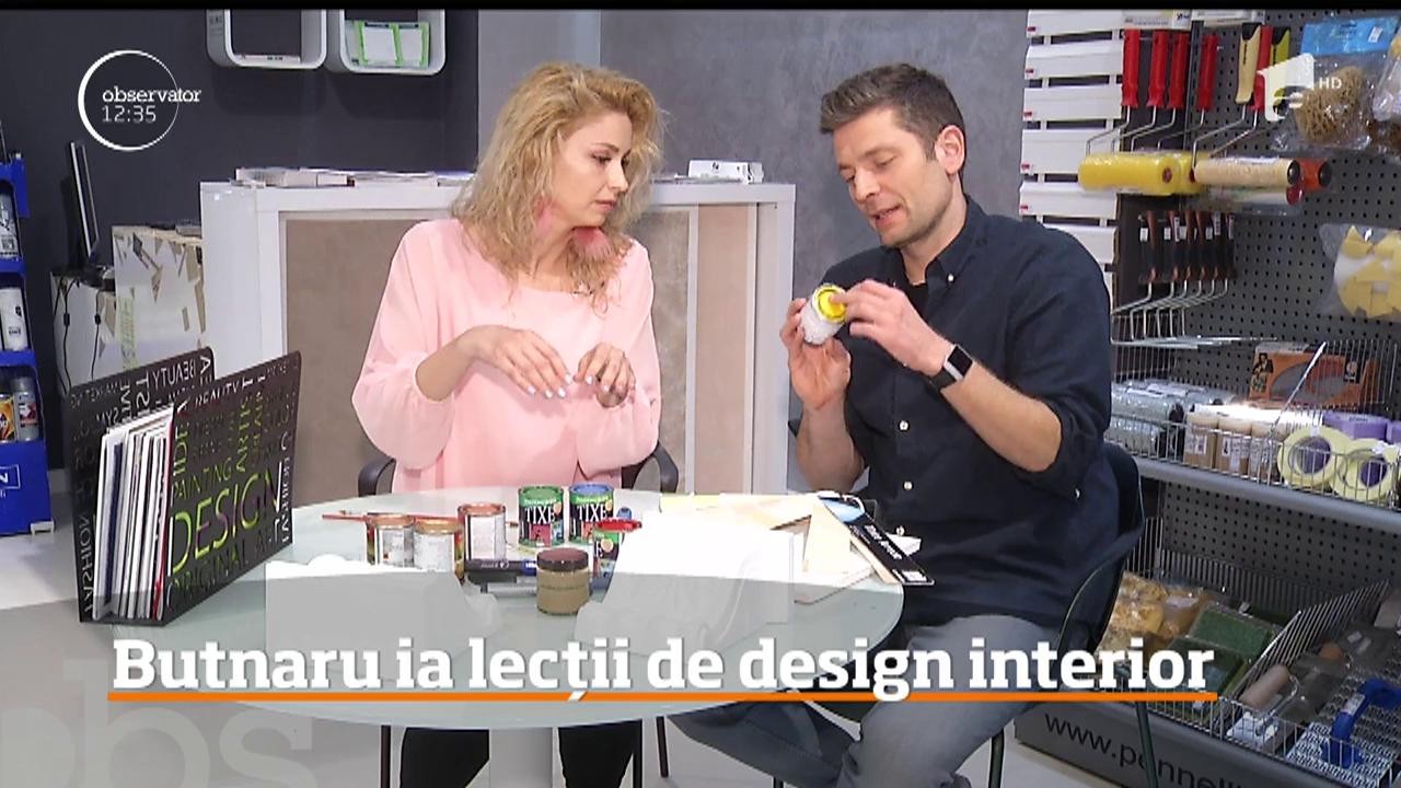 Valentin Butnaru &icirc;și testează abilitătile de pictor. Cum s-a descurcat