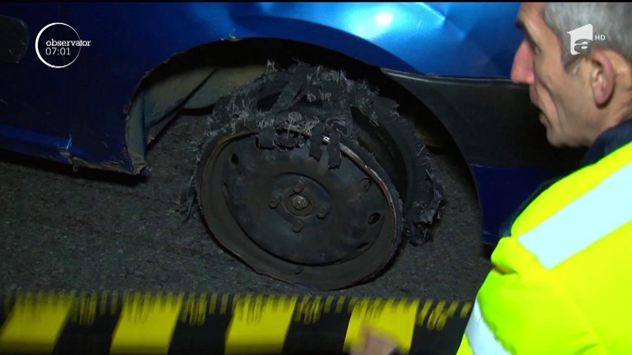 Scene desprinse din filmele de acţiune s-a derulat &icirc;n toiul nopţii pe autostrada Bucureşti-Piteşti