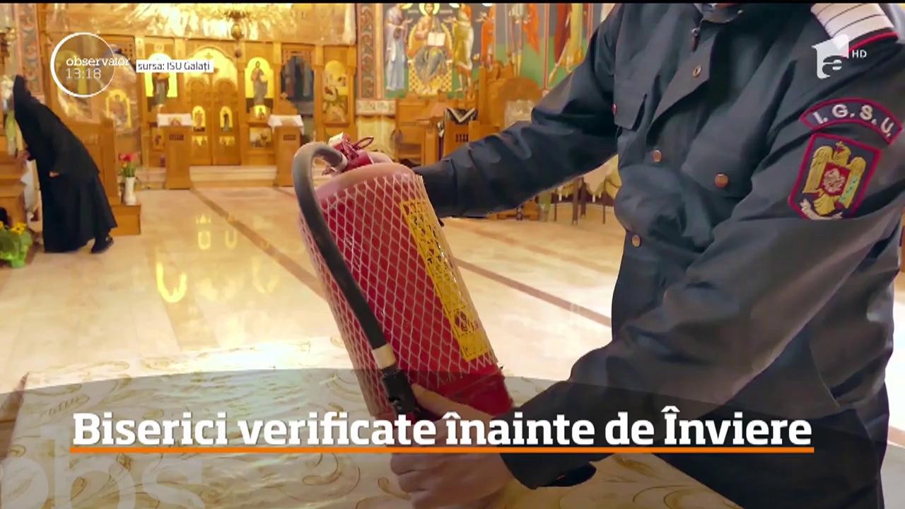 Pompierii din Galați au verificat bisericile și m&acirc;năstirile &icirc;nainte de &Icirc;nviere