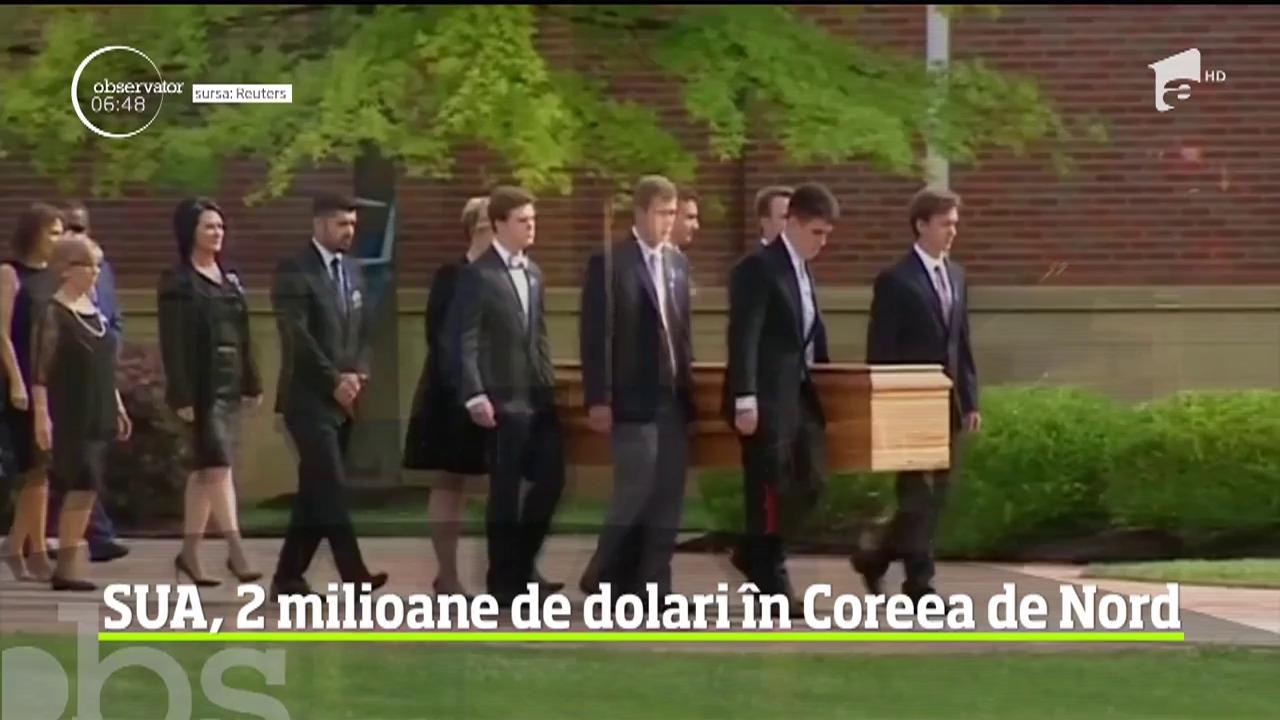 Donald Trump ar fi fost de acord să ofere Phenianului, 2 milioane de dolari pentru eliberarea şi repatrierea studentului Otto Warmbier, arestat &icirc;n Coreea de Nord