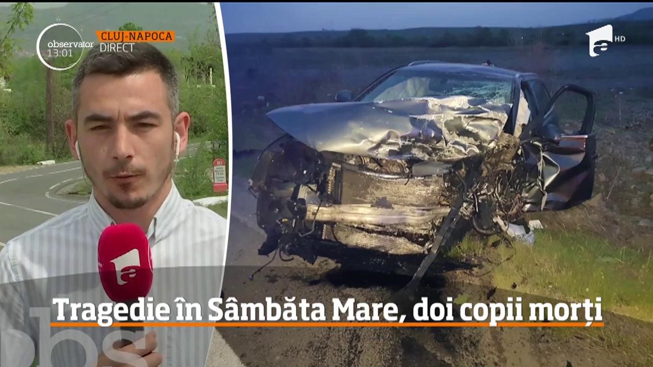 Doi copii şi-au pierdut viaţa, iar părinţii lor au fost răniţi, &icirc;ntr-un accident produs &icirc;n apropierea oraşului Huedin