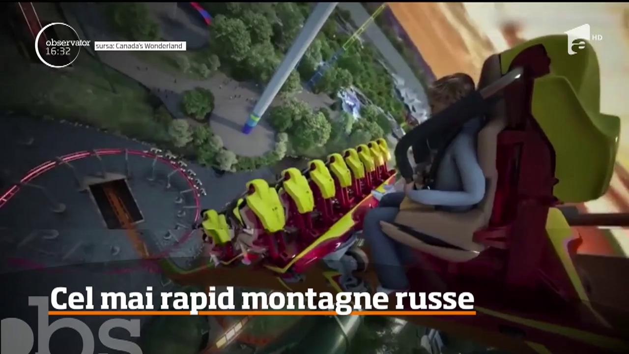 Cel mai rapid montagne russe din lume, &icirc;n Canada