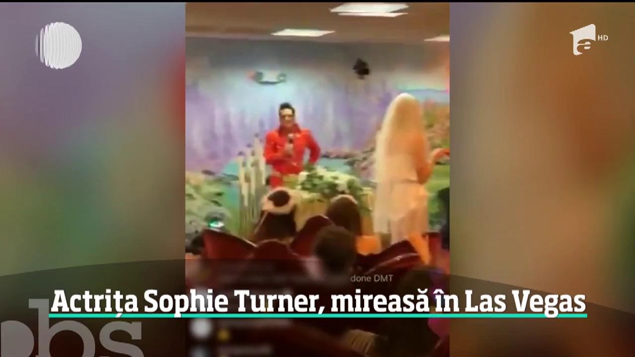 Actrița Sophie Turner, mireasă &icirc;n Las Vegas
