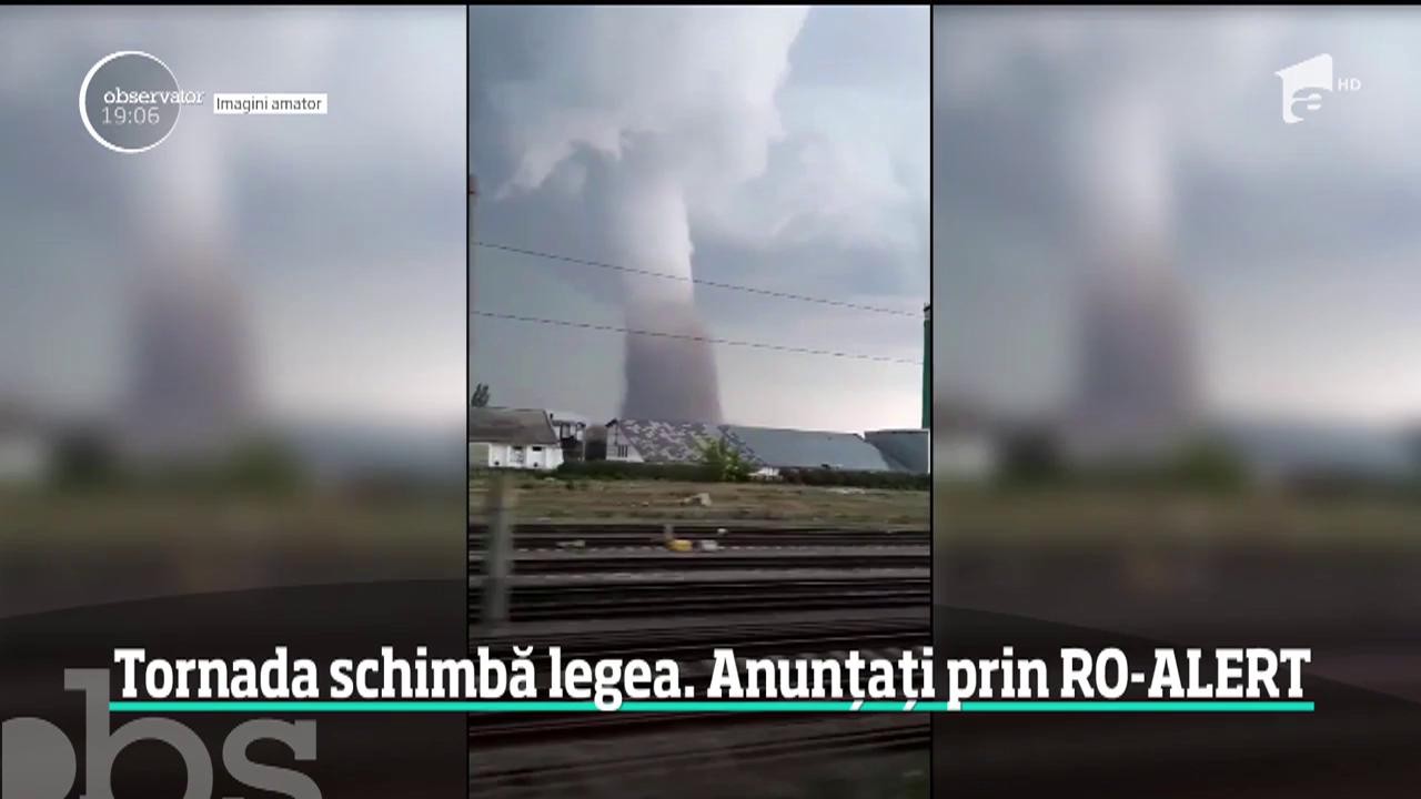 Tornada, care a distrus trei sate, schimbă sistemul Ro Alert. Rom&acirc;nii vor primi alertă pe mobil atunci c&acirc;nd sunt &icirc;n pericol
