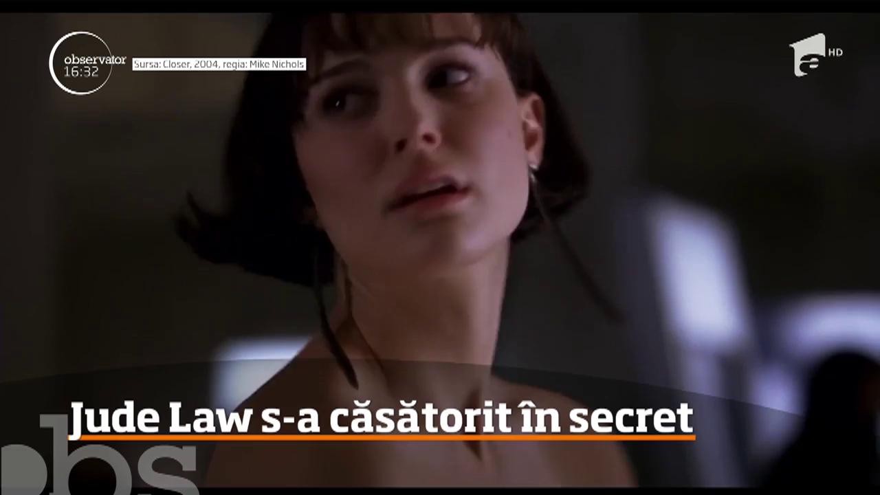 Jude Law s-a căsătorit &icirc;n secret cu partenera sa, Phillipa Coan