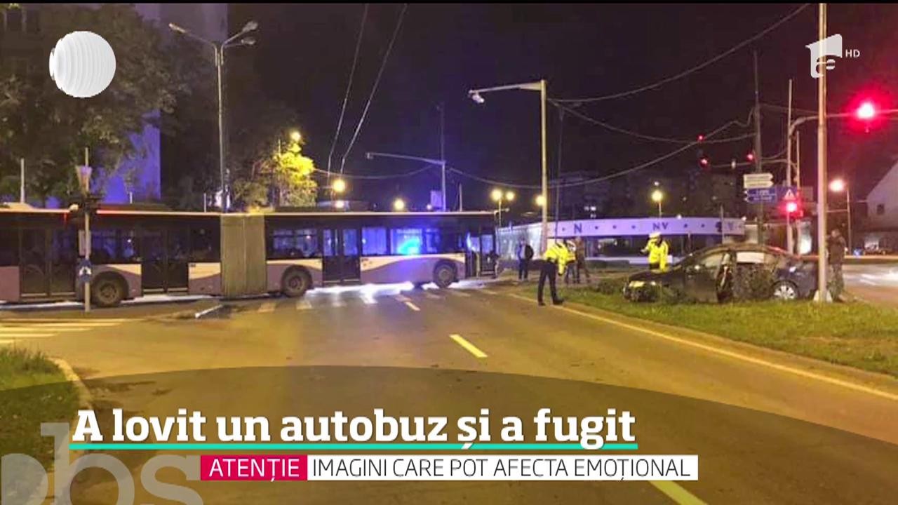 Spaimă cumplită pentru pasagerii unui autobuz public din Timişoara, care a fost izbit &icirc;n plin de un şofer teribilist
