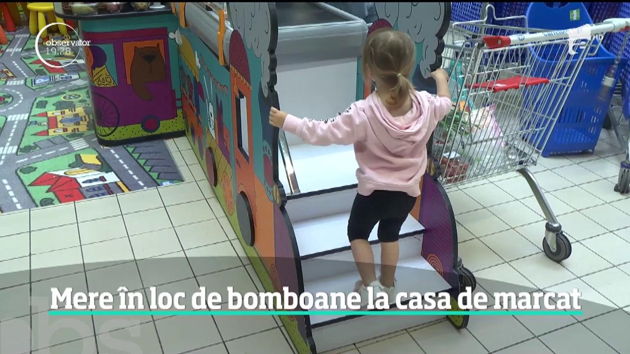 Copiii vor fi feriţi de tentaţii &icirc;n marile magazine. Bomboanele, ciocolatele şi napolitanele ar putea fi interzise &icirc;n apropierea caselor de marcat