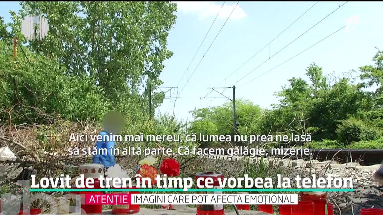Un t&acirc;năr de 18 ani a fost lovit de tren &icirc;n timp ce vorbea la telefon