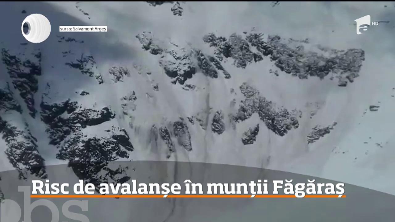 Risc de avalanșe &icirc;n munții Făgăraș