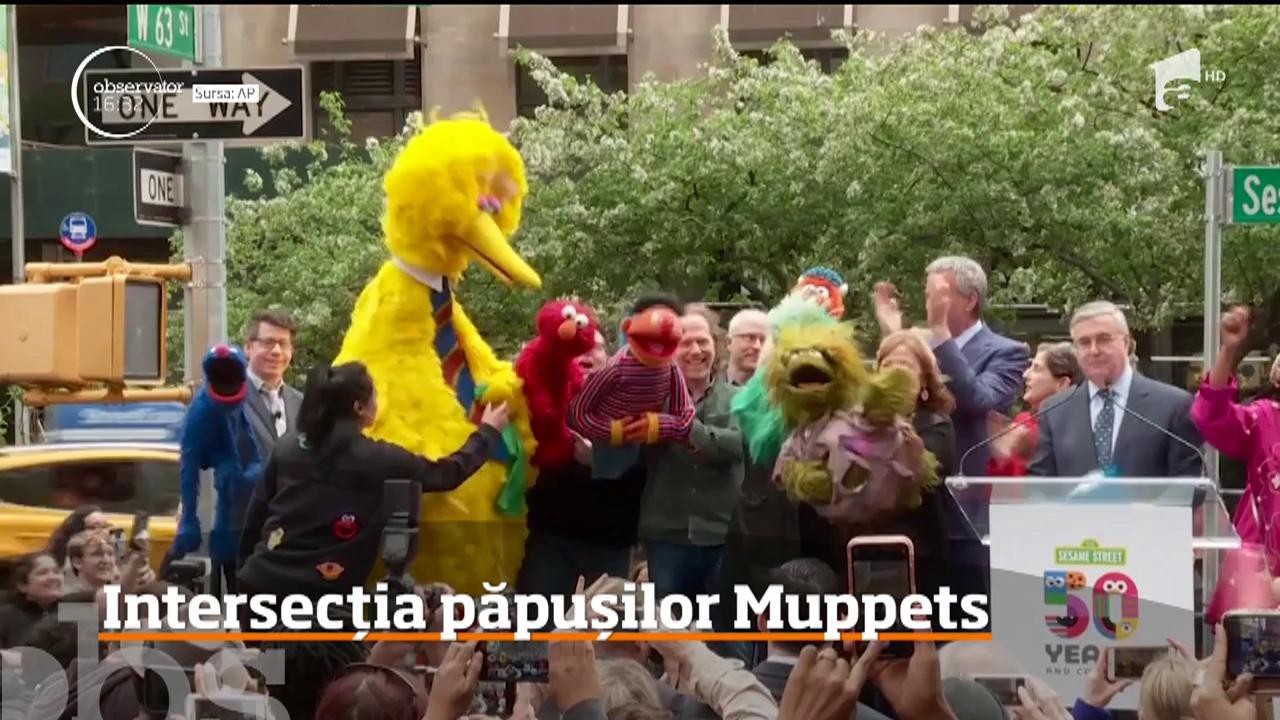 O intersecţie din centrul New York-ului a fost botezată permanent Sesame Street