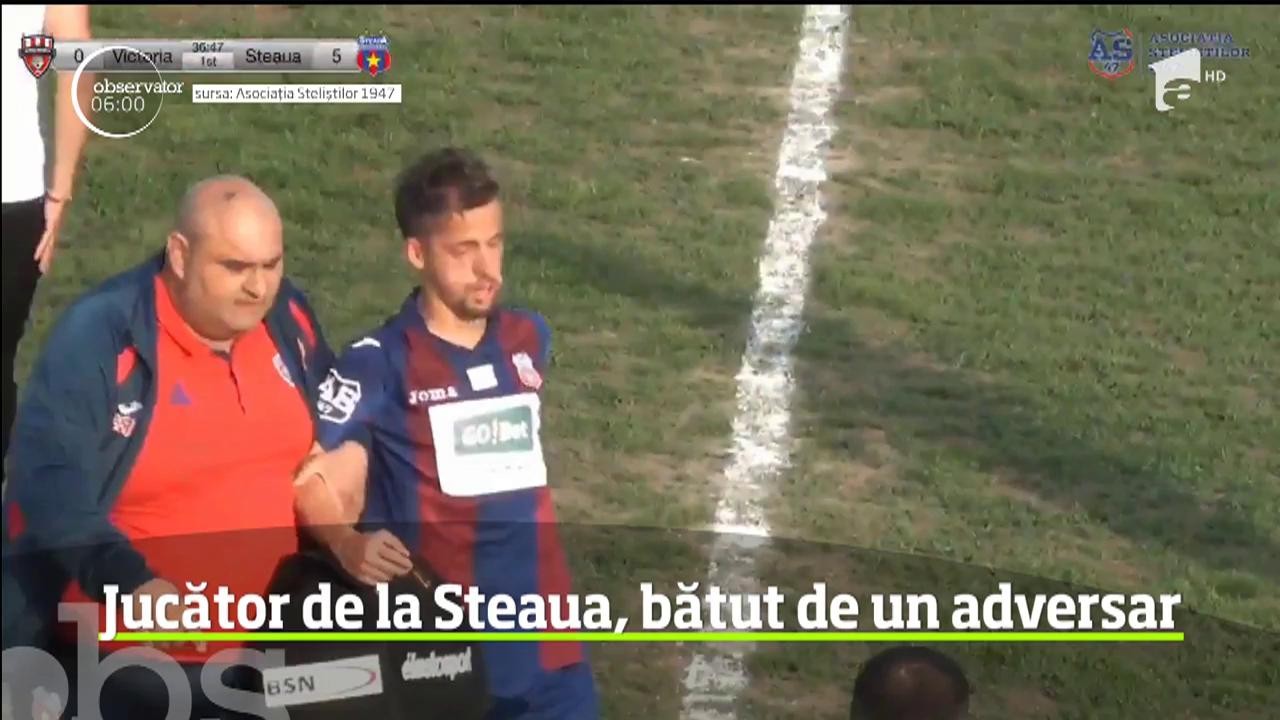 Bătaie pe terenul de fotbal, la meciul dintre Victoria şi CSA Steaua Bucureşti