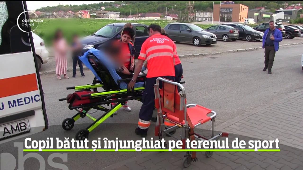 Atac asupra unui copil, &icirc;n timp ce se afla la joacă. Un băiat din Iaşi a fost bătut şi rănit cu un cuţit